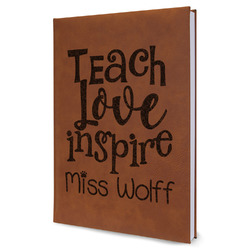 Teacher Gift Leatherette Journal - Large - Single-Sided (Personalized)