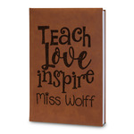 Teacher Gift Leatherette Journal - Large - Double-Sided (Personalized)