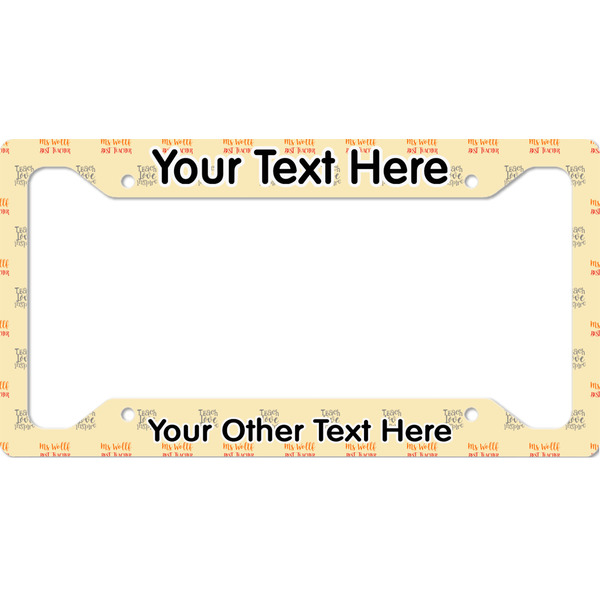 Custom Teacher Gift License Plate Frame (Personalized)