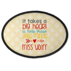 Teacher Gift Iron On Oval Patch (Personalized)