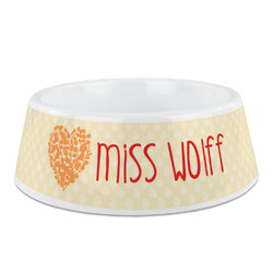 Teacher Gift Plastic Dog Bowl - Medium (Personalized)