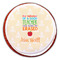Teacher Quote Printed Icing Circle - Large - On Cookie