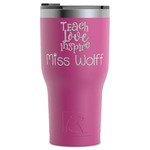 Teacher Gift RTIC Tumbler - Magenta - Laser Engraved - Single-Sided (Personalized)