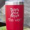 Teacher Quote Red Polar Camel Tumbler - 20oz - Close Up