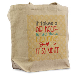 Teacher Gift Reusable Cotton Grocery Bag - Single (Personalized)