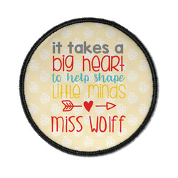 Teacher Gift Iron On Round Patch (Personalized)