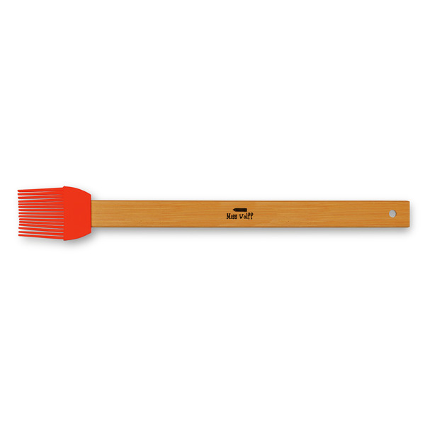 Custom Teacher Gift Silicone Brush - Red (Personalized)