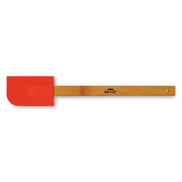 Custom Teacher Gift Silicone Spatula - Red (Personalized)