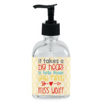 Teacher Gift Glass Soap & Lotion Bottle - Single Bottle (Personalized)