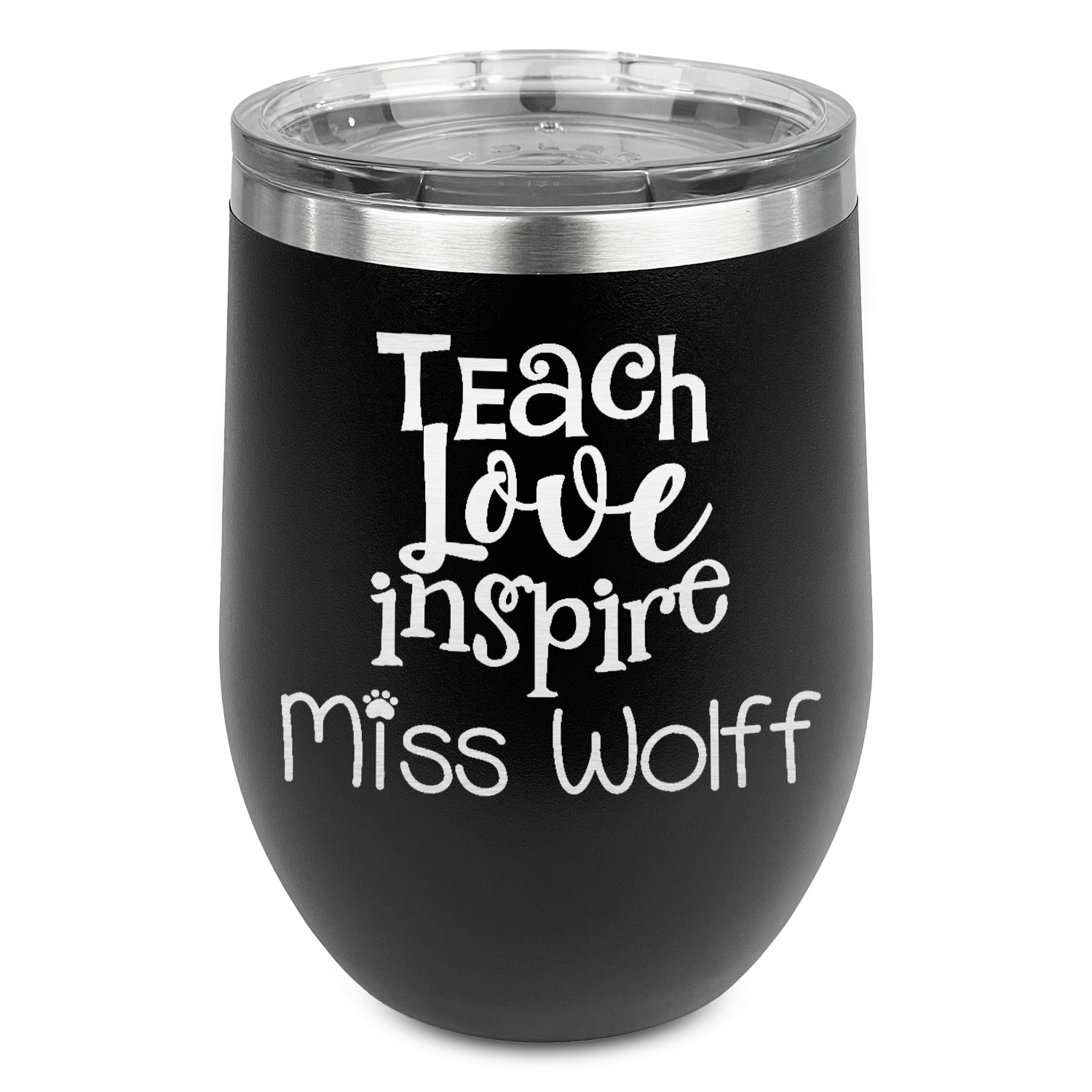 Personalized Wine Tumbler | I Teach