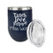 Teacher Quote Stainless Wine Tumblers - Navy - Double Sided - Alt View