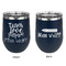 Teacher Quote Stainless Wine Tumblers - Navy - Double Sided - Approval