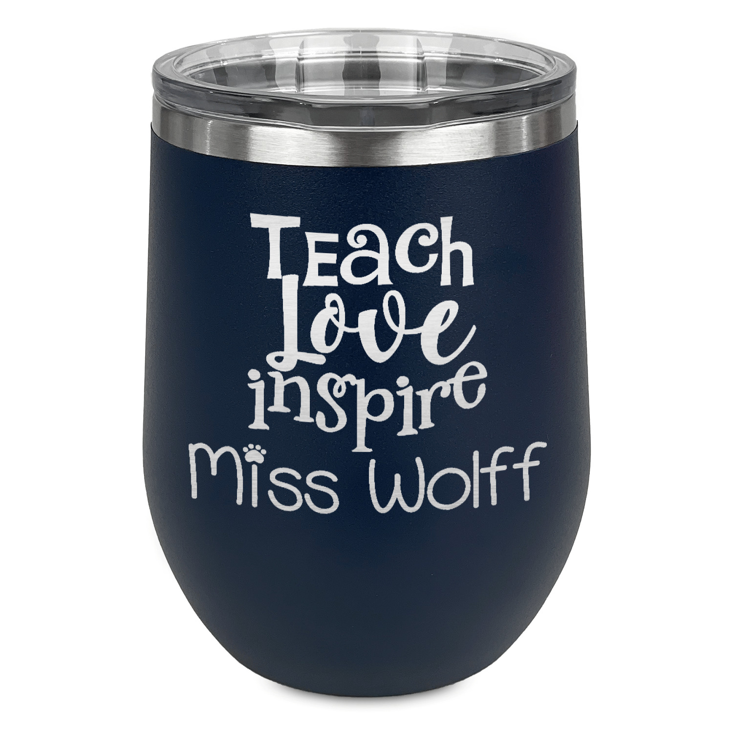 Personalized Wine Tumbler | I Teach