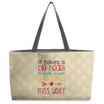 Teacher Gift Beach Totes Bag - w/ Black Handles (Personalized)