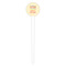 Teacher Quote White Plastic 4" Food Pick - Round - Single Pick