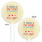 Teacher Quote White Plastic 5.5" Stir Stick - Double Sided - Round - Front & Back