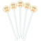 Teacher Quote White Plastic 5.5" Stir Stick - Fan View