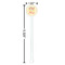 Teacher Quote White Plastic 5.5" Stir Stick - Round - Dimensions