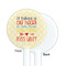 Teacher Quote White Plastic 5.5" Stir Stick - Single Sided - Round - Front & Back