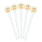 Teacher Quote White Plastic 7" Stir Stick - Round - Fan View