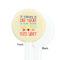 Teacher Quote White Plastic 7" Stir Stick - Single Sided - Round - Front & Back