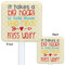 Teacher Quote White Plastic Stir Stick - Double Sided - Approval