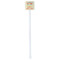 Teacher Quote White Plastic Stir Stick - Double Sided - Square - Single Stick