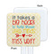 Teacher Quote White Plastic Stir Stick - Single Sided - Square - Approval