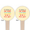 Teacher Quote Wooden 4" Food Pick - Round - Double Sided - Front & Back