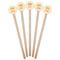 Teacher Quote Wooden 7.5" Stir Stick - Round - Fan View