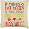 Teacher Quotes and Sayings Burlap Pillow 16"