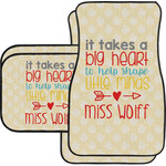 Teacher Gift Car Floor Mats Set - 2 Front & 2 Back (Personalized)