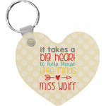 Teacher Gift Heart Plastic Keychain (Personalized)