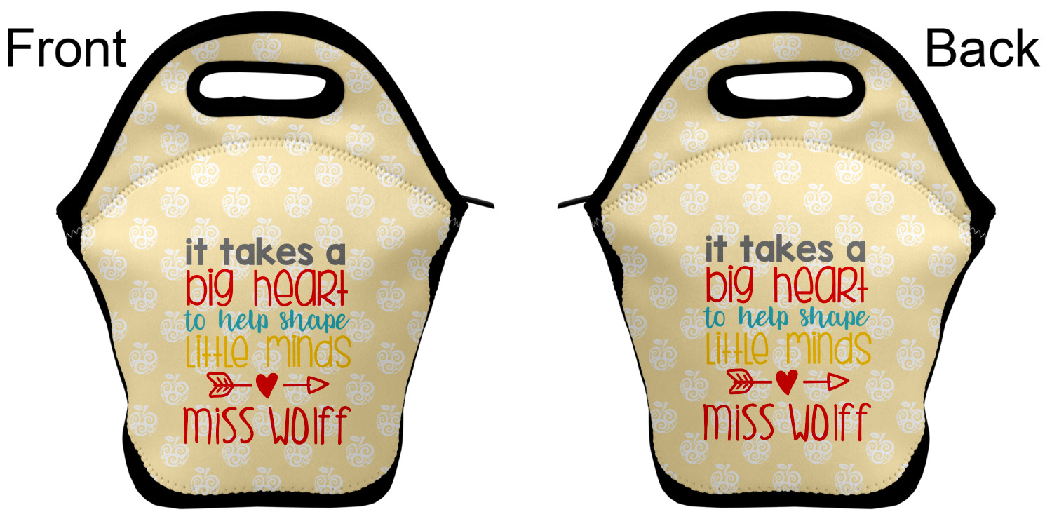 Custom Teacher Quote Insulated Lunch Bag (Personalized)