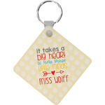 Teacher Gift Diamond Plastic Keychain (Personalized)