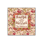 Thankful & Blessed Wood Print - 12x12 (Personalized)