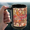 Thankful & Blessed 15oz. Black Mug - LIFESTYLE