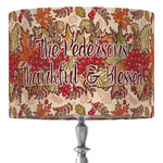 Thankful & Blessed 16" Drum Lamp Shade - Fabric (Personalized)