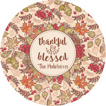 Thankful & Blessed Multipurpose Round Labels - 2" (Personalized)