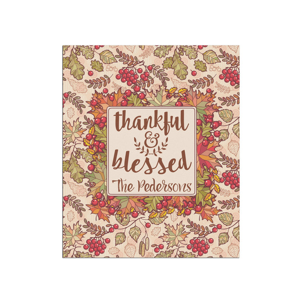 Custom Thankful & Blessed Poster - Matte - 20x24 (Personalized)