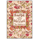 Thankful & Blessed Wood Print - 20x30 (Personalized)