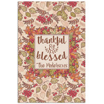 Thankful & Blessed Poster - Matte - 24x36 (Personalized)