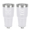 Thankful & Blessed 30 oz Stainless Steel Ringneck Tumbler - White - Double Sided - Front & Back