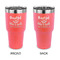 Thankful & Blessed 30 oz Stainless Steel Ringneck Tumblers - Coral - Double Sided - APPROVAL