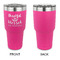 Thankful & Blessed 30 oz Stainless Steel Ringneck Tumblers - Pink - Single Sided - APPROVAL