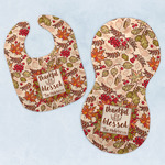 Thankful & Blessed Baby Bib & Burp Set w/ Name or Text