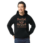 Thankful & Blessed Hoodie - Black - 2XL (Personalized)