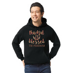 Thankful & Blessed Hoodie - Black - 3XL (Personalized)