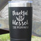 Thankful & Blessed Black Polar Camel Tumbler - 20oz - Close Up