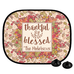 Thankful & Blessed Car Side Window Sun Shade (Personalized)